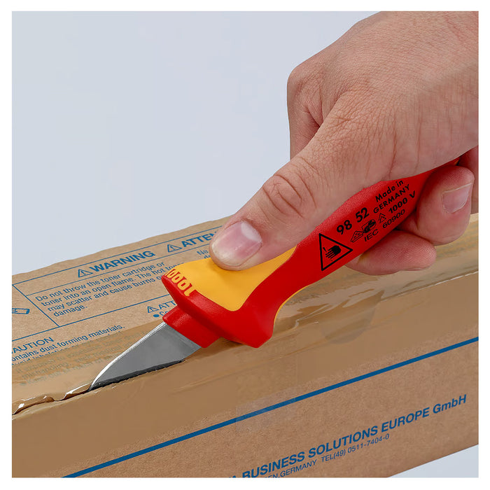 Dao rọc cáp KNIPEX cách điện 1000V chiều dài lưỡi 50mm