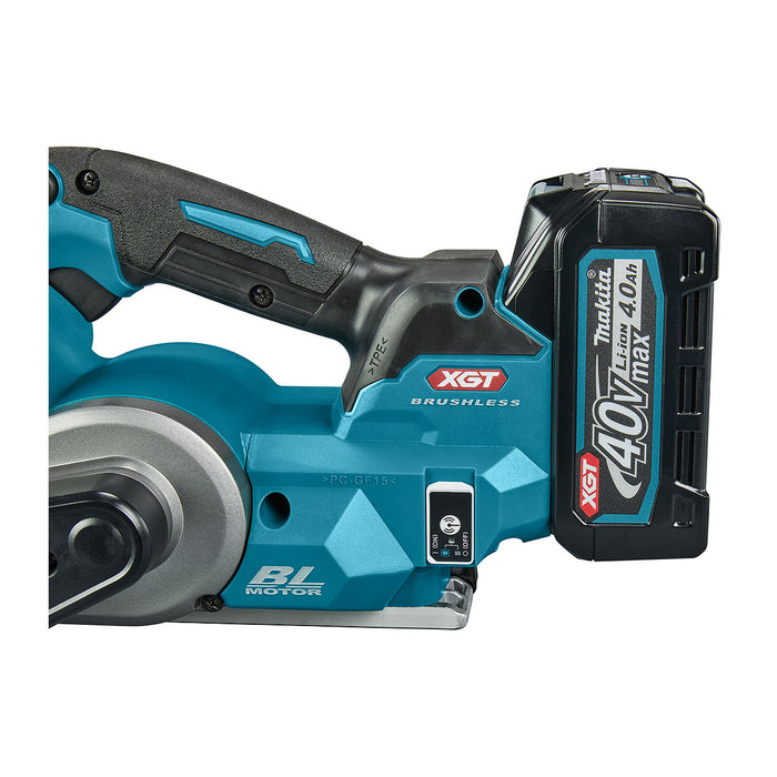 Máy bào Makita KP001G dùng Pin 40Vmax XGT bề rộng đường bào 82mm, công nghệ AWS