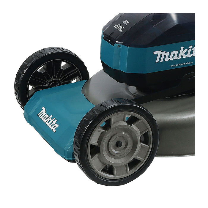 Máy cắt cỏ đẩy tự hành Makita LM003J dùng Pin 64Vmax, đường kính lưỡi 480mm, thân máy bằng thép