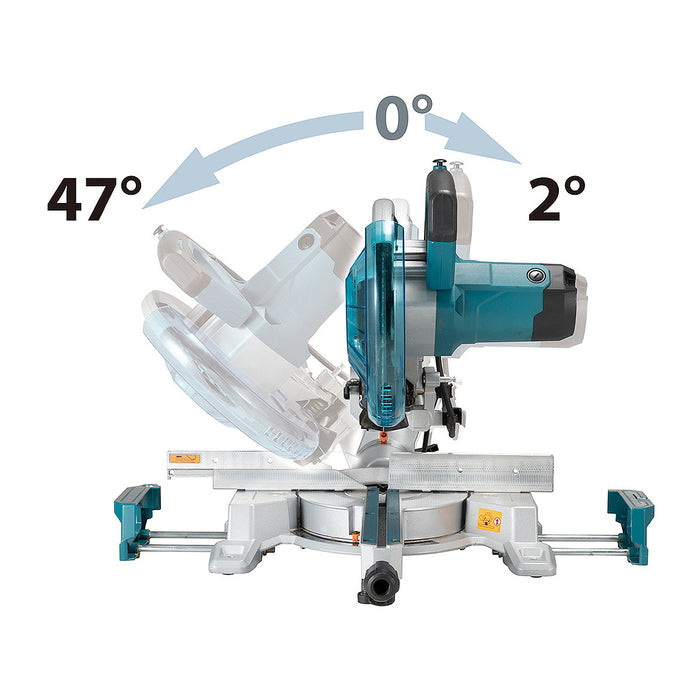 Máy cưa đa góc trượt Makita LS1110F đường kính lưỡi 255 - 260mm, công suất 1450W