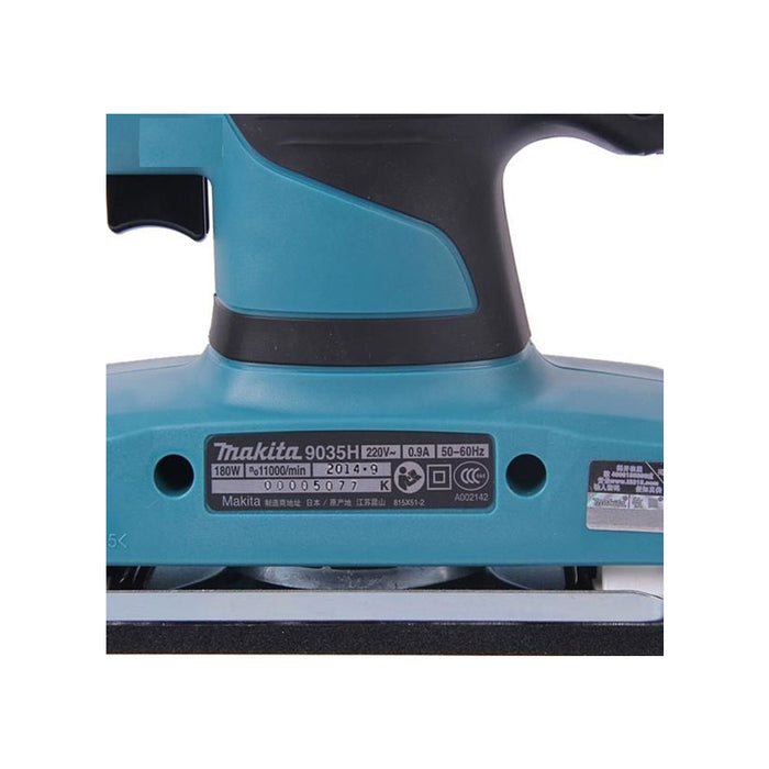 Máy chà nhám rung Makita 9035H công suất 180W, kích thước đế nhám 93 x 185mm