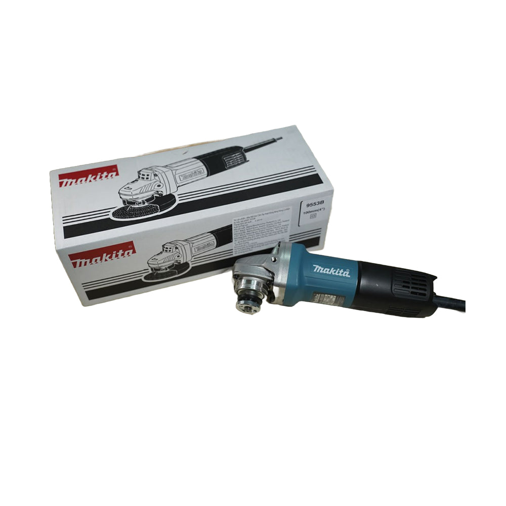 Máy mài góc Makita 9553B công suất 710W đường kính lưỡi 100mm, công tắc đuôi