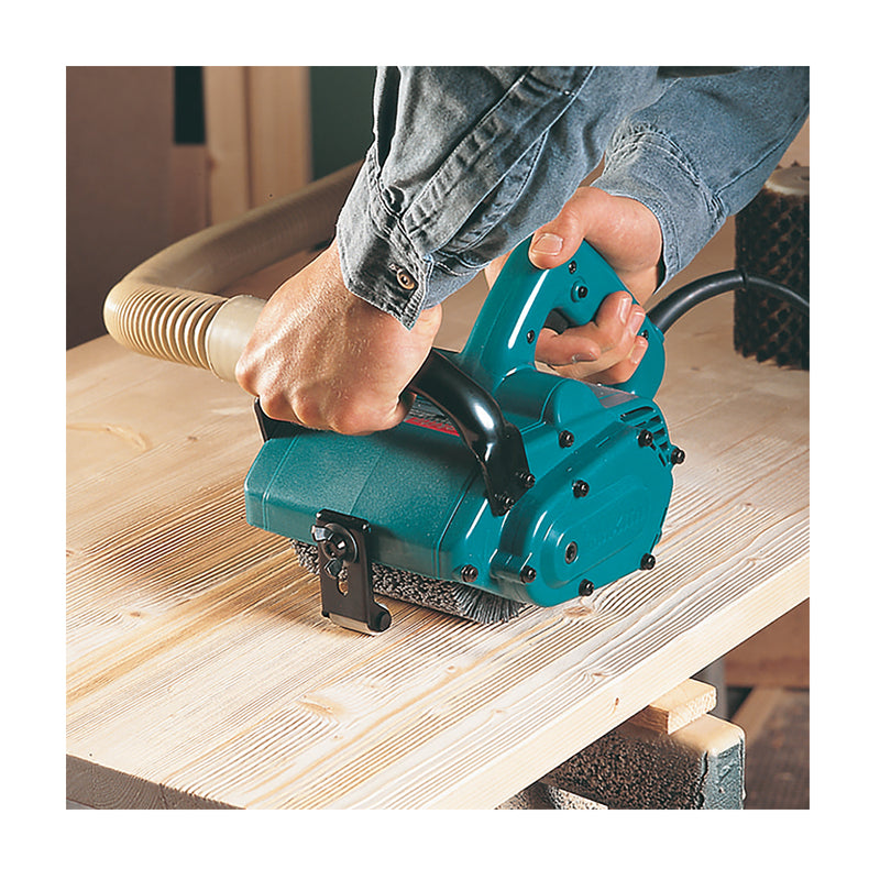 Máy chà nhám cuộn Makita 9741 công suất 860W, đường kính chổi nhám 100 x 120mm (máy chà nhám ru lô)