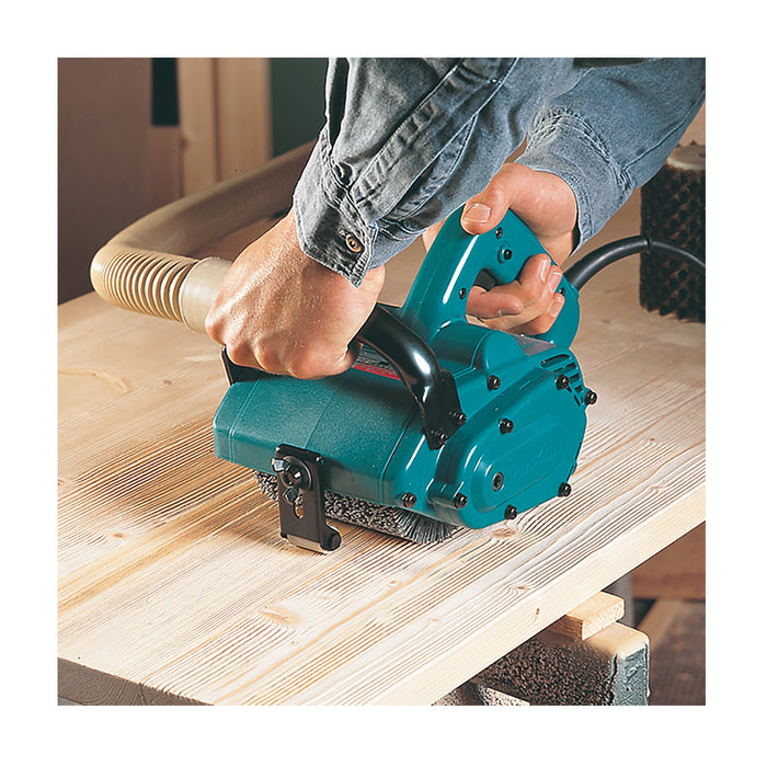 Máy chà nhám cuộn Makita 9741 công suất 860W, đường kính chổi nhám 100 x 120mm (máy chà nhám ru lô)