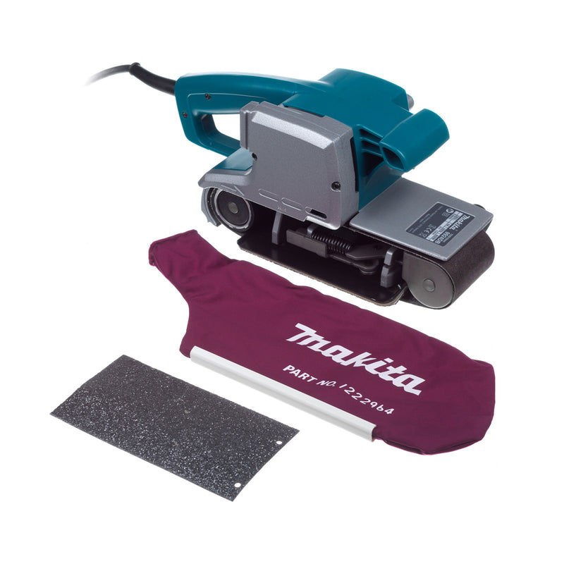 Máy chà nhám băng Makita 9924DB công suất 850W, kích thước băng nhám 76 x 610mm