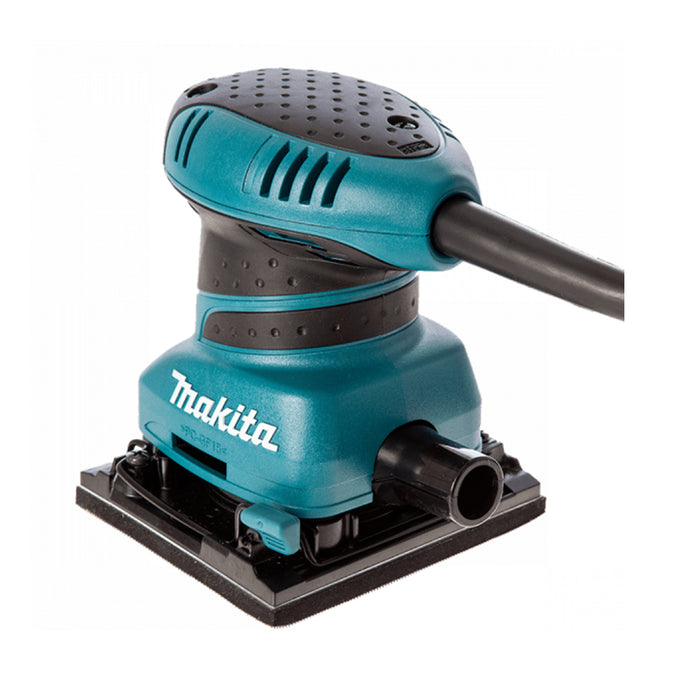 Máy chà nhám rung Makita BO4555 công suất 200W,  kích thước đế nhám 112 x 102mm,