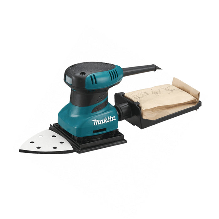 Máy chà nhám rung Makita BO4565 công suất 200W, kích thước đế nhám 112 x 190mm