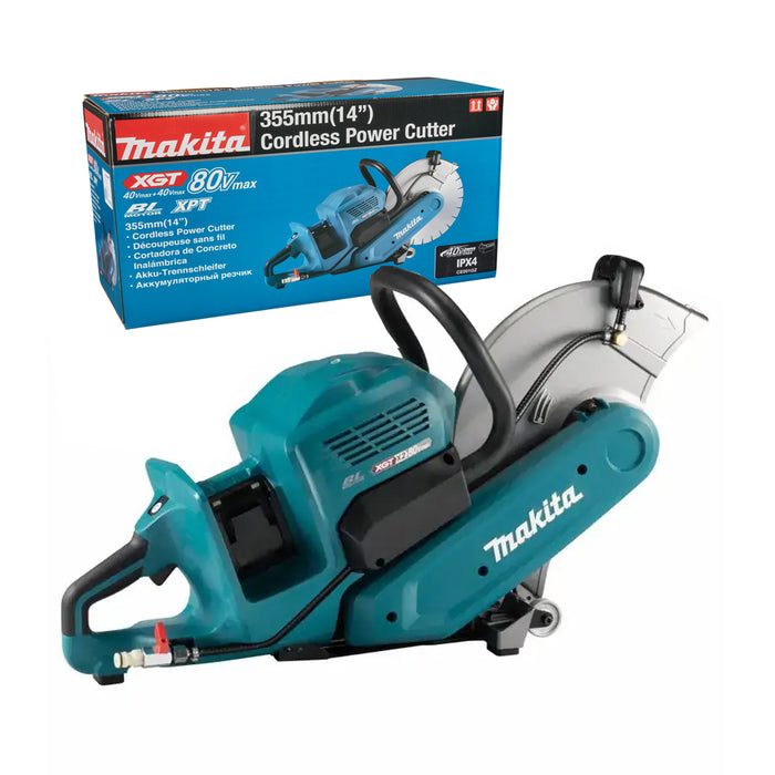 Máy cắt bê tông Makita CE001G dùng 2 Pin 40Vmax XGT, đường kính lưỡi 355mm