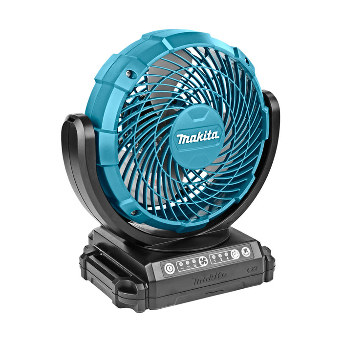 Quạt làm mát Makita CF101D dùng pin 12Vmax CXT hoặc điện AC/220V, đường kính cánh quạt 180mm