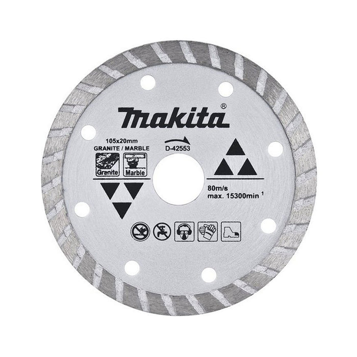 Lưỡi cắt kim cương 115mm kiểu dợn sóng, cốt 22.23mm MAKITA D-44301 (dùng cho đá hoa cương, đá cẩm thạch)(cấp 1 sao)