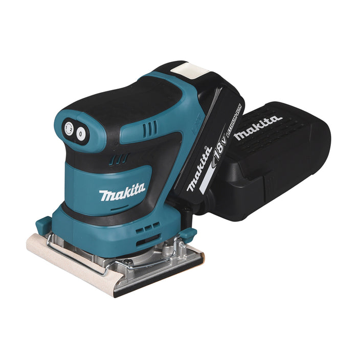 Máy chà nhám rung Makita DBO482 kích thước giấy nhám 114 x 102mm, dùng Pin 18V LXT