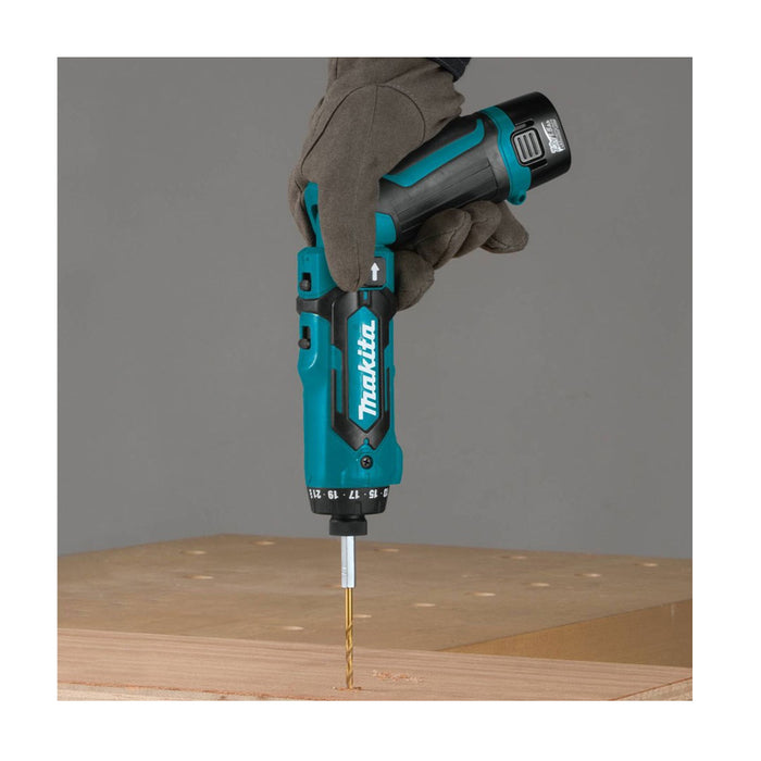 Máy vặn vít gập Makita DF012D dùng Pin 7.2V, đuôi lục giác 6.35mm (1/4 inch)