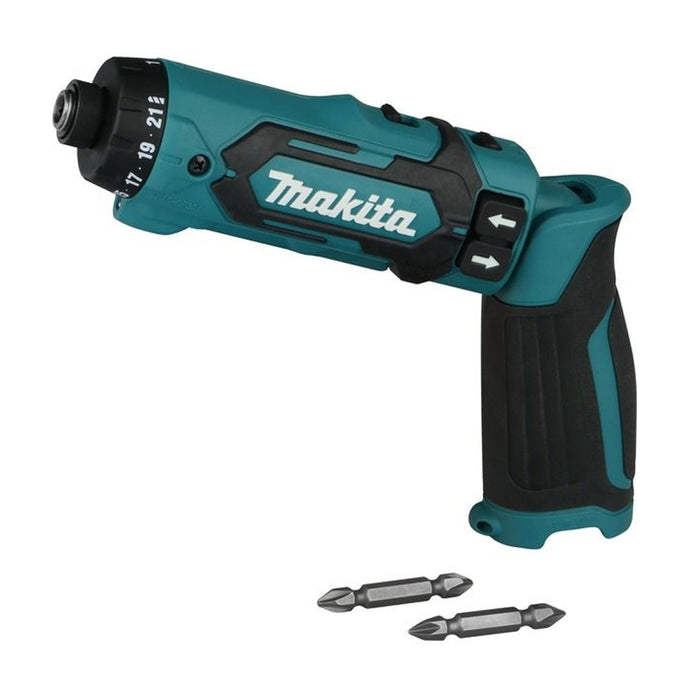 Máy vặn vít gập Makita DF012D dùng Pin 7.2V, đuôi lục giác 6.35mm (1/4 inch)