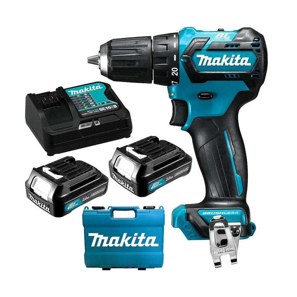 Máy khoan Makita DF332D dùng Pin 12Vmax CXT đầu kẹp 10mm