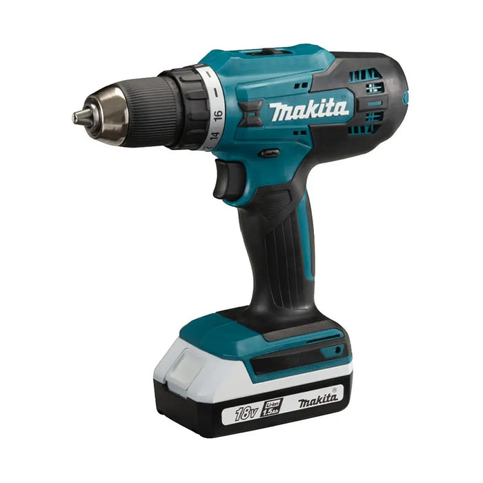 Máy khoan Makita DF488D dùng Pin 18V dòng G tiết kiệm đầu kẹp 13mm