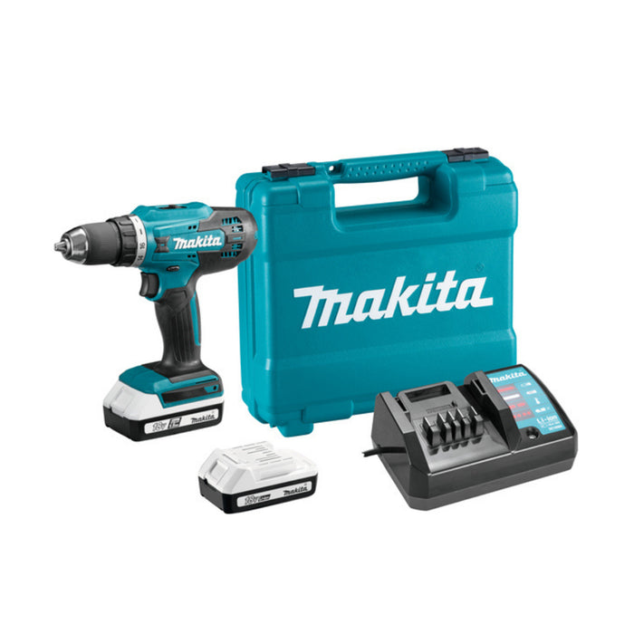 Máy khoan Makita DF488D dùng Pin 18V dòng G tiết kiệm đầu kẹp 13mm