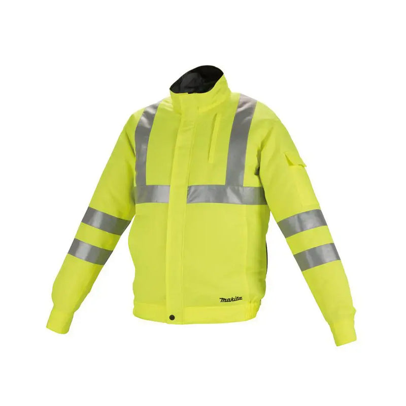 Áo khoác làm mát Makita DFJ214A dùng Pin 18V LXT, 14.4V, 12Vmax CXT, chất liệu Polyester chống thấm