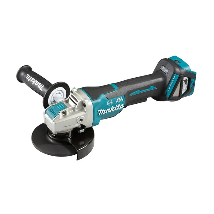 Máy mài góc Makita DGA519 dùng pin 18V LXT, đường kính lưỡi 125mm, công tắc bóp, công nghệ tháo lưỡi nhanh X-Lock, ADT, AFT