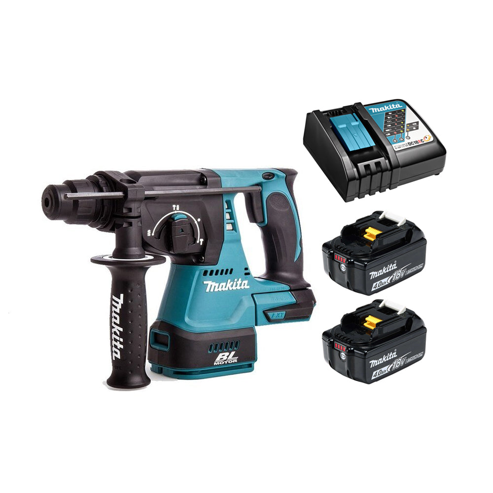 Máy khoan bê tông 3 chức năng Makita DHR242 dùng Pin 18V LXT khả năng khoan 24mm, đuôi gài SDS-Plus