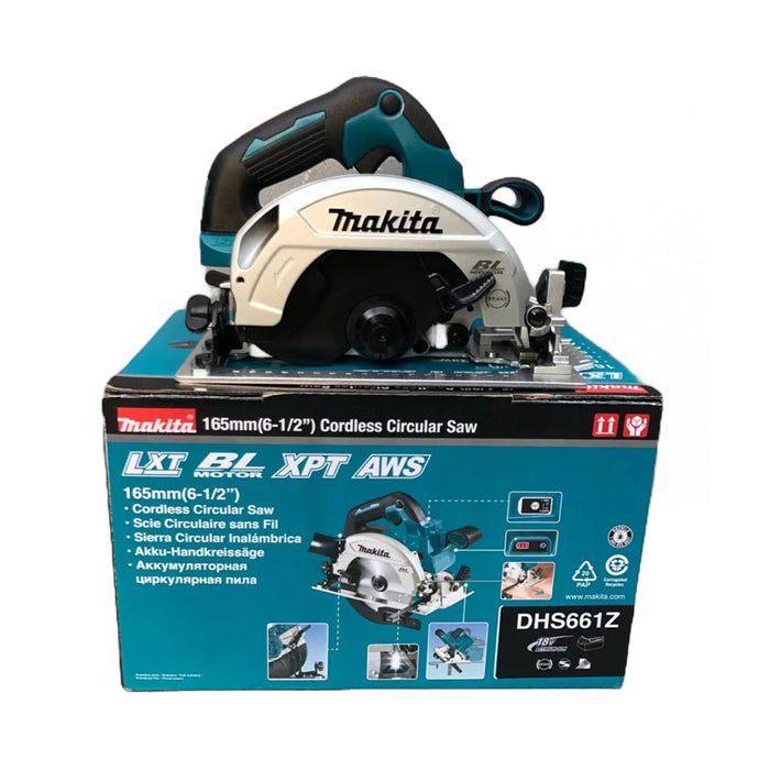 Máy cưa đĩa Makita DHS660 dùng Pin 18V LXT, đường kính lưỡi 165mm, công nghệ ADT