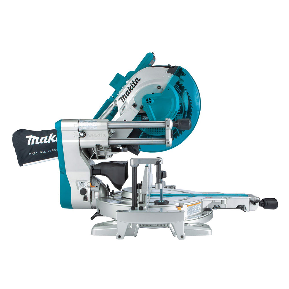 Máy cưa đa góc trượt Makita DLS211 dùng Pin 18V x2 LXT, đường kính lưỡi cắt 305mm, công nghệ ADT, AWS, DXT