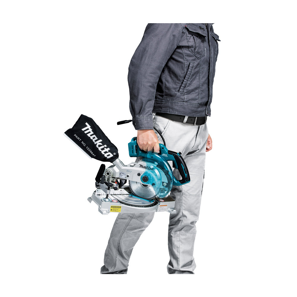 Máy cưa đa góc Makita DLS600 dùng Pin 18V LXT, đường kính lưỡi cắt 165mm, công nghệ ADT, DXT