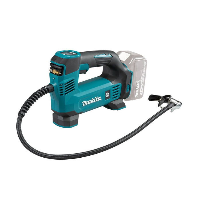 Máy bơm hơi Makita DMP180 dùng pin 18V LXT, khả năng bơm tối đa 200 kPa, 12 lít/phút