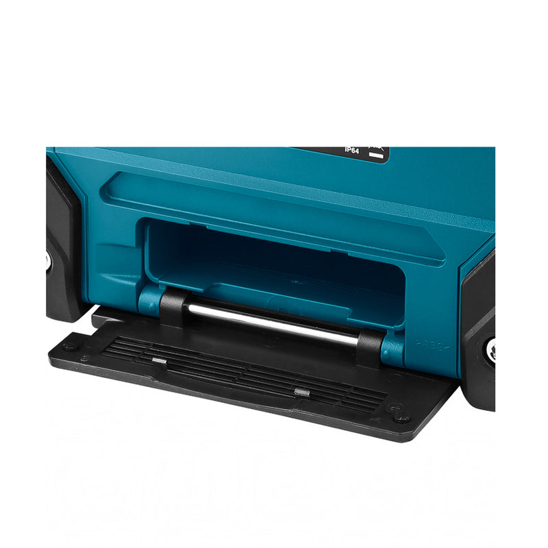 Máy nghe nhạc di động Makita DMR202, tích hợp radio, dùng được với pin 18V LXT, 14.4V LXT, 12Vmax CXT và điện