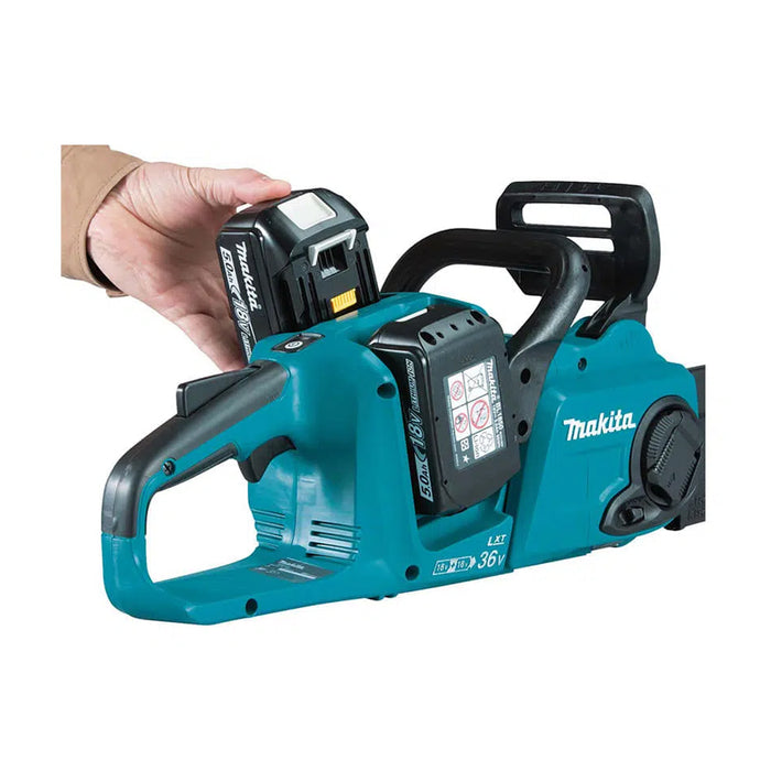 Máy cưa xích Makita DUC353 dùng Pin 18V x2 LXT, chiều dài lam 350mm