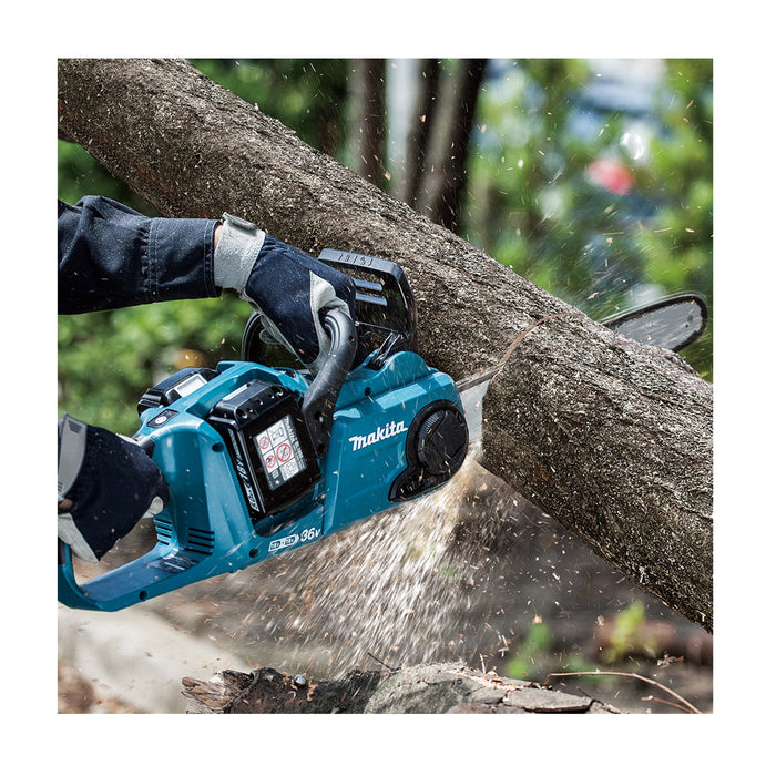 Máy cưa xích Makita DUC353 dùng Pin 18V x2 LXT, chiều dài lam 350mm