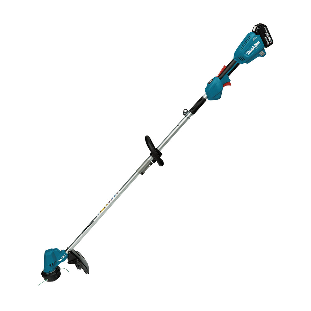 Máy cắt cỏ Makita DUR192L dùng Pin 18V LXT công suất 460W, độ rộng cắt tối đa 300mm, trục có thể gập, tay cầm vòng