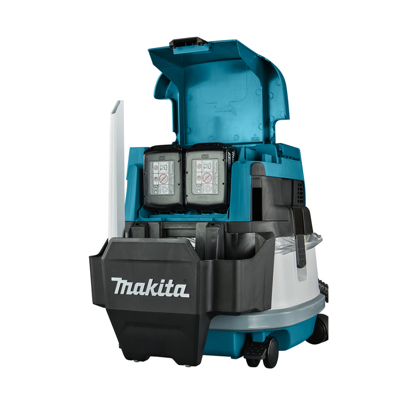 Máy hút bụi Makita DVC865L dùng Pin 18V x2 LXT, dung tích 8L, lực hút 11kPa (hút khô và ướt)