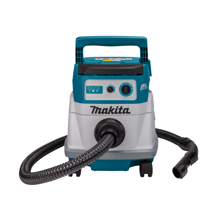 Máy hút bụi Makita DVC866L dùng Pin 18V x2 LXT, dung tích 8L, lực hút 11kPa (hút khô)