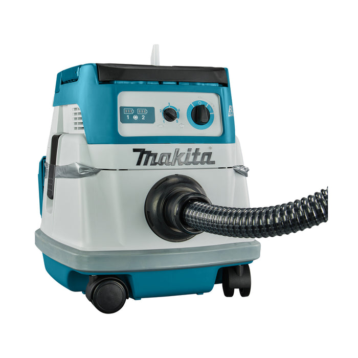 Máy hút bụi Makita DVC866L dùng Pin 18V x2 LXT, dung tích 8L, lực hút 11kPa (hút khô)