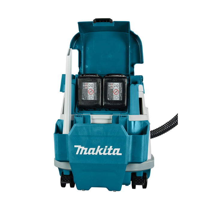 Máy hút bụi Makita DVC866L dùng Pin 18V x2 LXT, dung tích 8L, lực hút 11kPa (hút khô)