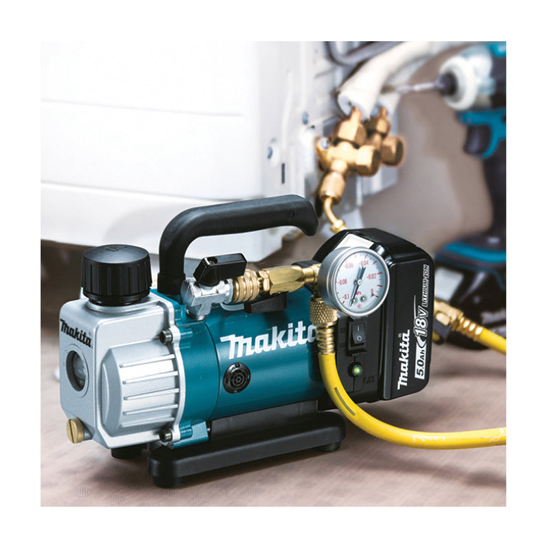 Máy hút chân không Makita DVP180 dùng Pin 18V LXT, tốc độ hút 50 L/phút, áp suất 20Pa ( 150 microns )