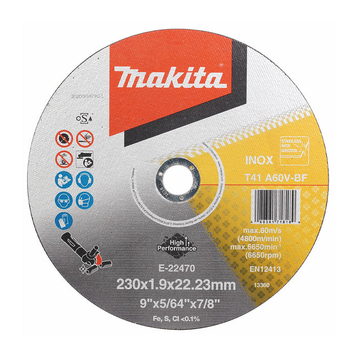 ĐÁ CẮT MỎNG CHO INOX/230X1.9X22.23MM A60U