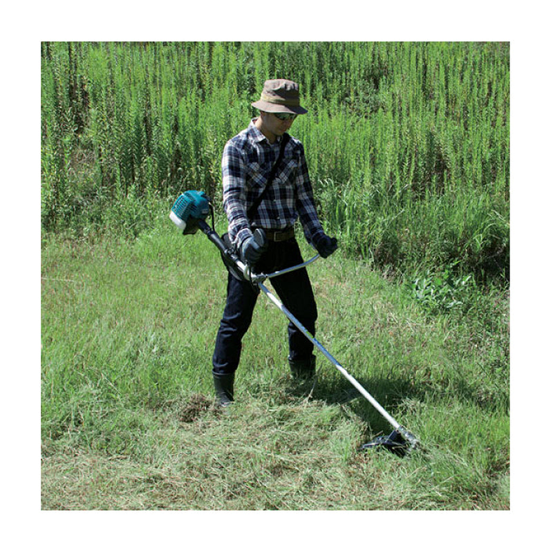 Máy cắt cỏ chạy xăng Makita EM2500U công suất 730W, đường kính lưỡi 230mm, tay cầm chữ U