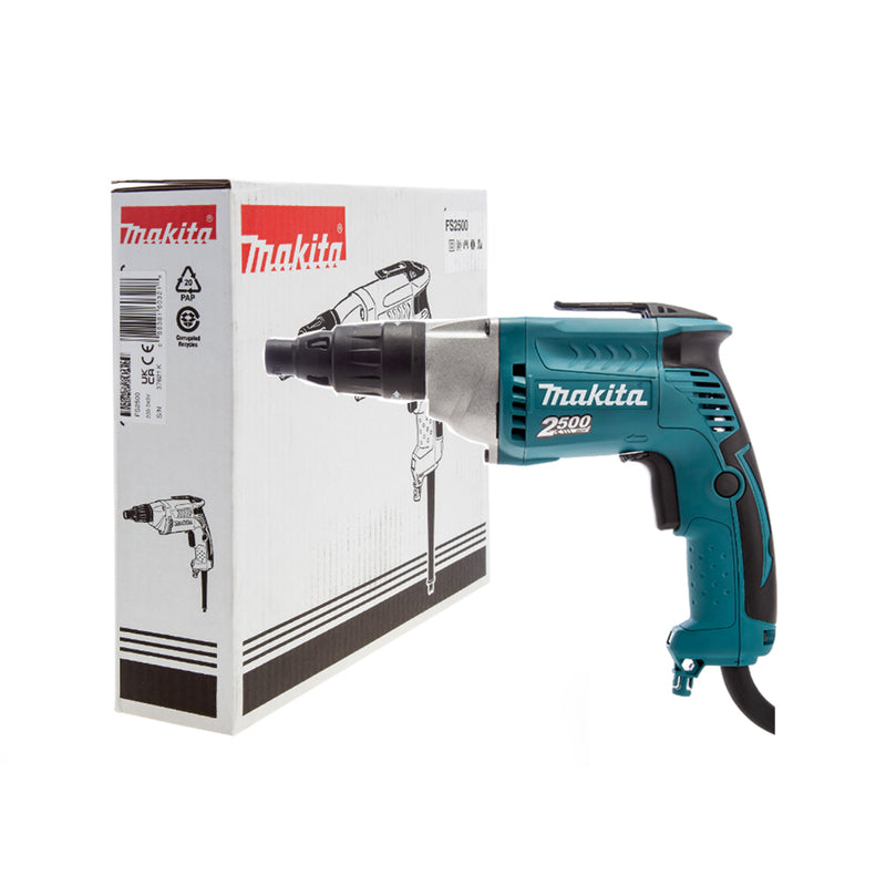 Máy vặn vít thạch cao Makita FS2500 công suất 570W, đuôi lục giác 6.35mm (1/4 inch)