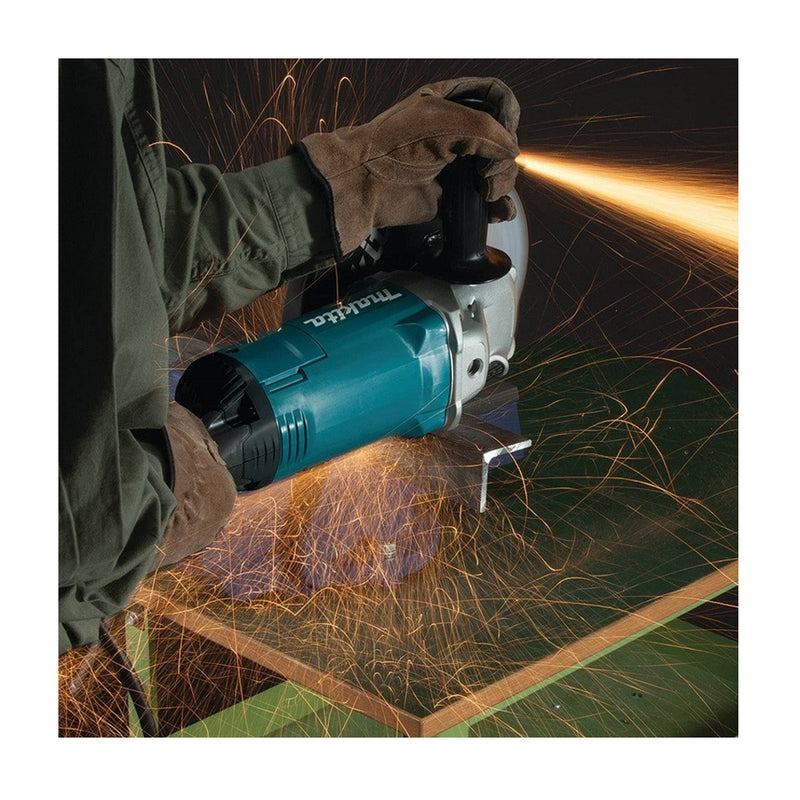 Máy mài góc Makita GA7060, đường kính lưỡi 180mm, công suất 2,200W, công tắc bóp