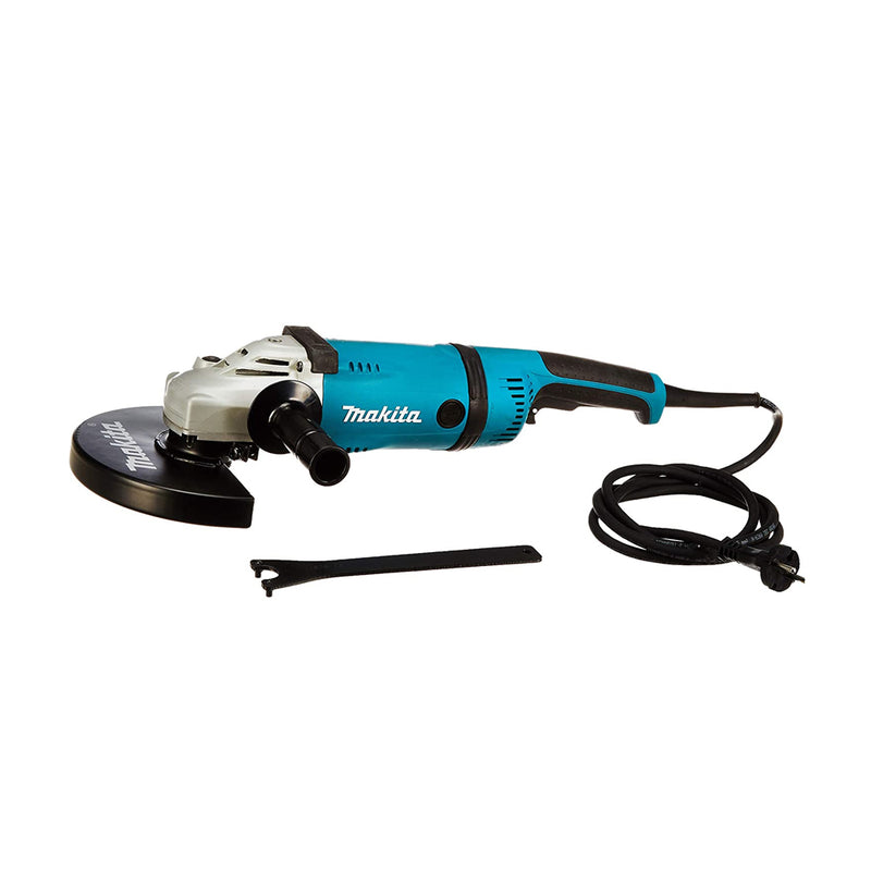 Máy mài góc Makita GA9030R, đường kính lưỡi 230mm, công suất 2400W, công tắc bóp, có chức năng xoay trục thân máy