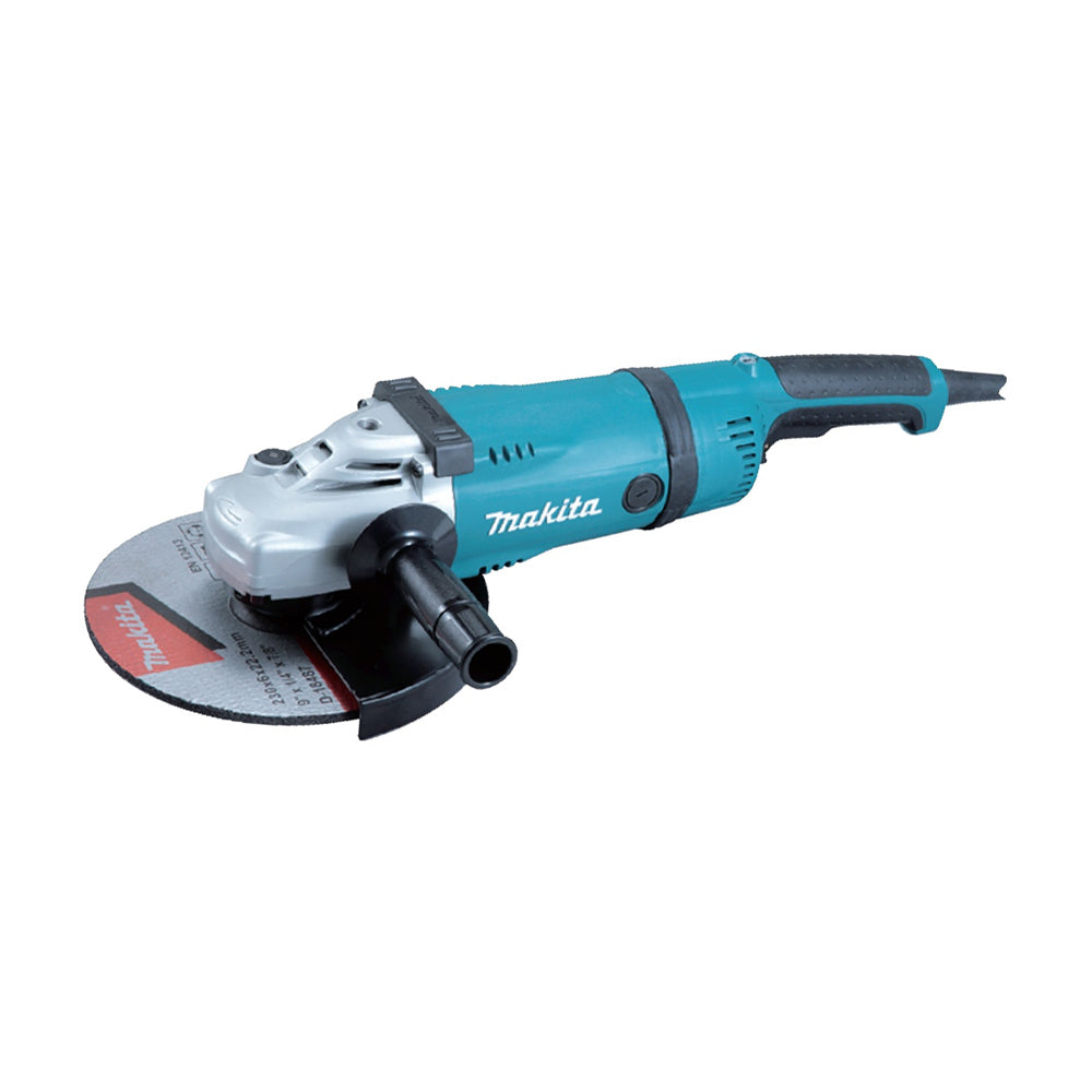 Máy mài góc Makita GA9030R, đường kính lưỡi 230mm, công suất 2400W, công tắc bóp, có chức năng xoay trục thân máy