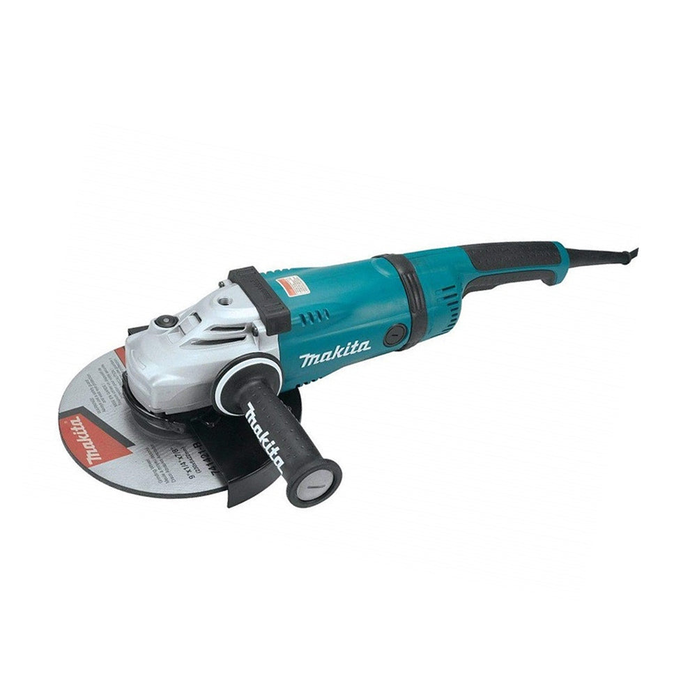 Máy mài góc Makita GA9030, đường kính lưỡi 230mm, công suất 2400W, công tắc bóp, có chức năng xoay trục thân máy