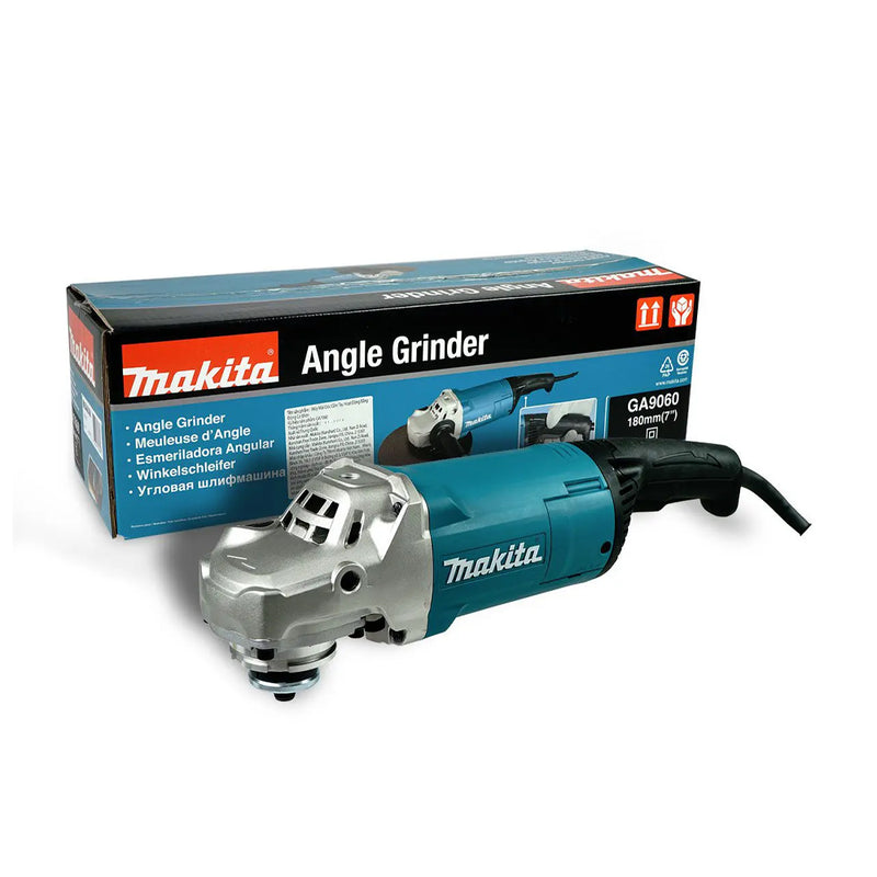 Máy mài góc Makita GA9060, đường kính lưỡi 230mm, công suất 2,200W, công tắc bóp