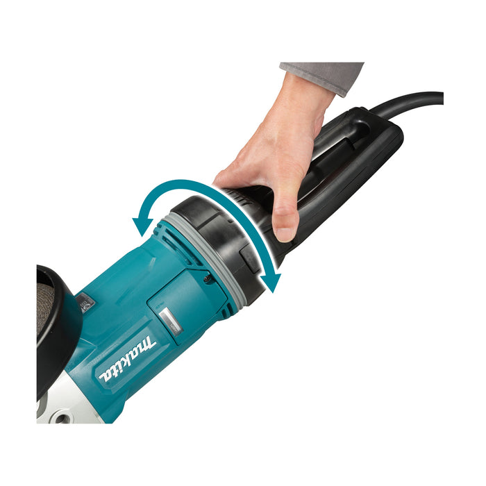 Máy mài góc Makita GA9070, đường kính lưỡi 230mm, công suất 2800W, tay cầm dạng xoay