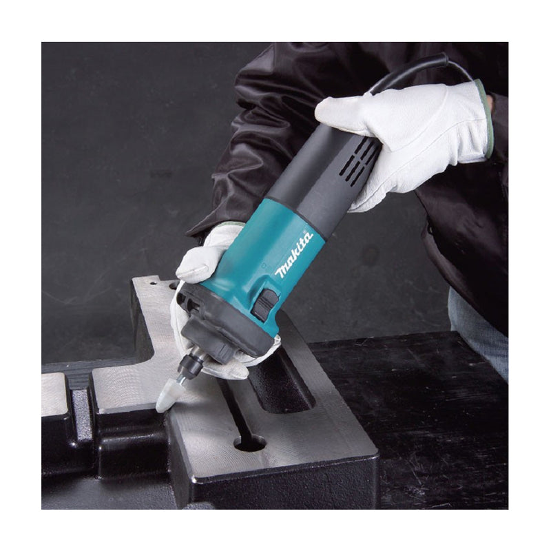 Máy mài khuôn Makita GD0602, công suất 400W chấu bóp 8mm, loại nòng ngắn, công tắc trượt