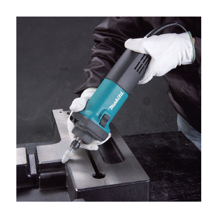 Máy mài khuôn Makita GD0602, công suất 400W chấu bóp 8mm, loại nòng ngắn, công tắc trượt