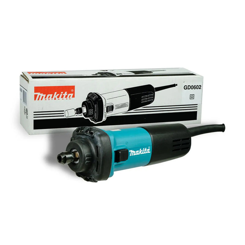 Máy mài khuôn Makita GD0602, công suất 400W chấu bóp 8mm, loại nòng ngắn, công tắc trượt
