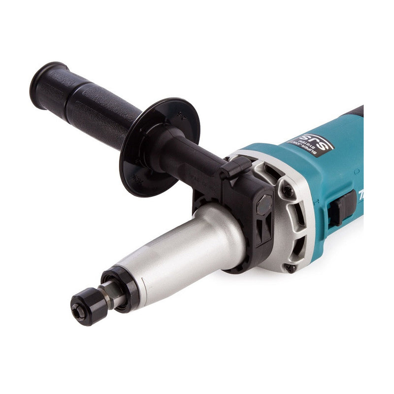 Máy mài khuôn Makita GD0800C công suất 750W, chấu bóp 8mm loại nòng dài, công tắc trượt
