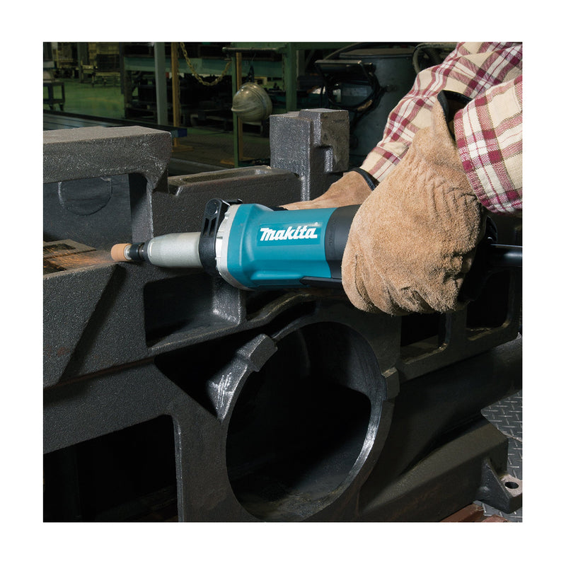 Máy mài khuôn Makita GD0801C, công suất 750W chấu bóp 8mm, loại nòng dài, công tắc bóp